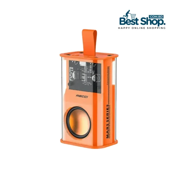 RECCI RSK W30 Transparent Wireless Speaker-Orange