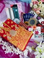 ❤️ লাল কাতান শাড়ি-প্রিমিয়াম ২৭টি গিফট কম্বো
