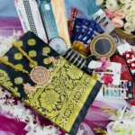 🖤 কালো কাতান শাড়ি-প্রিমিয়াম ২৭টি গিফট কম্বো