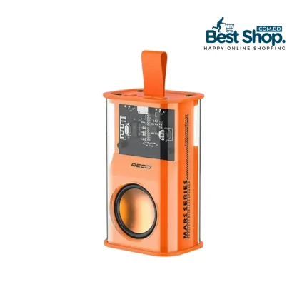 RECCI RSK W30 Transparent Wireless Speaker orange